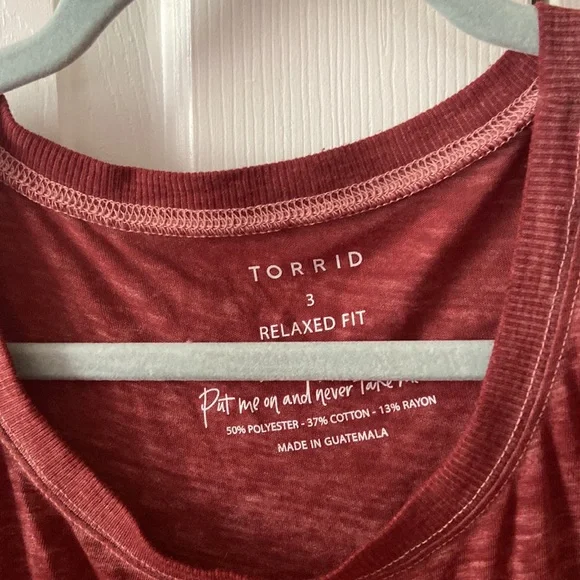 Torrid Relaxed Fit Tee Plus Size - Picture 3 of 5